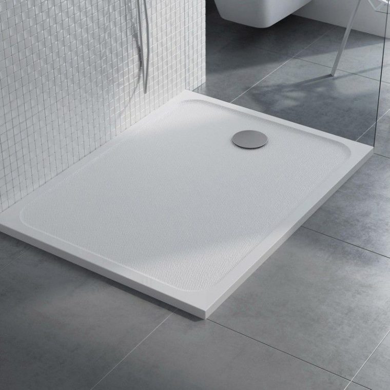 179€ Receveur De Douche Rectangulaire L.120 X L.90 Cm ... à Comment Poser Receveur De Douche Extra Plat