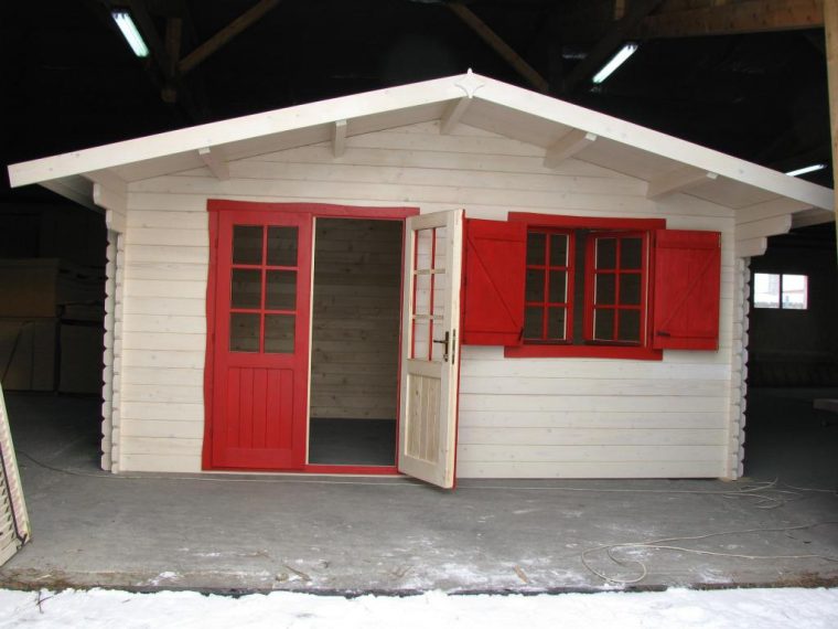 Abri De Jardin Lyon - 20M²-Chalet-Jardin En Bois En Kit ... dedans Peinture Abri De Jardin