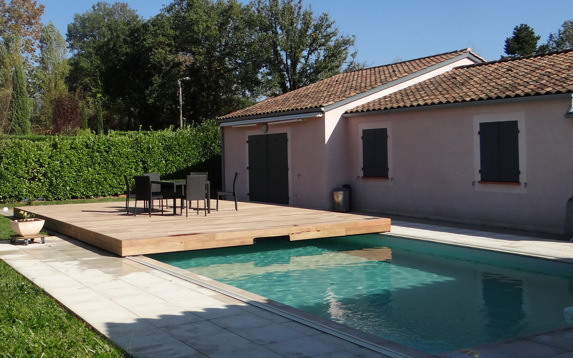 Abri Piscine Bois Coulissant dedans Couverture Terrasse Bois