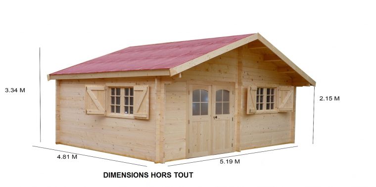 Abris De Jardin 20M2 Pas Cher Pour Chalet En Bois 20M2 ... encequiconcerne Chalet En Bois Pas Cher