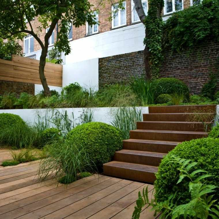 Acier Corten : 50 Idées De Déco Jardin Très Tendance avec Deco Jardin Moderne