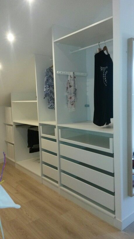 Adapter Un Dressing Ikea En Sous Pente | Closet Bedroom ... avec Meuble Sous Comble Ikea