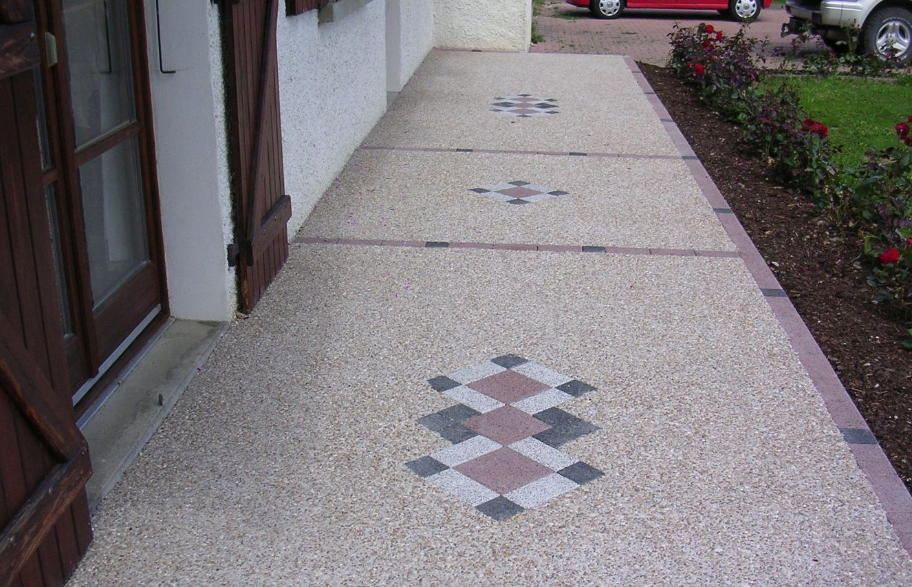 Aménagement De Terrasse En Béton Désactivé - Cuinet pour Terrasse En Beton