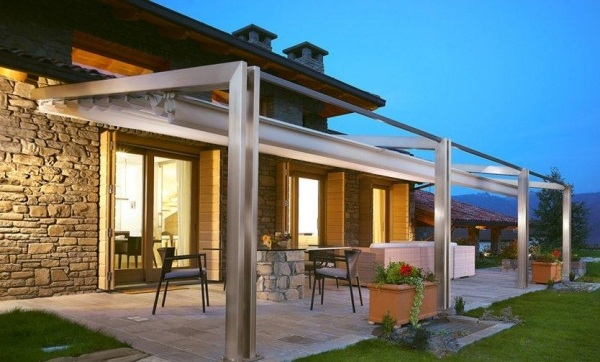 Auvent De Terrasse En Aluminium Pour Votre Espace Extérieur serapportantà Auvent Pour Terrasse