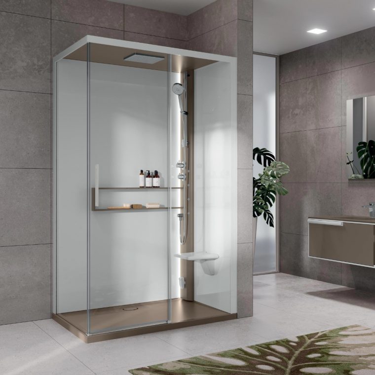 Cabines De Douche Glax 2 2.0 2P - Novellini intérieur Paroi De Douche 120X90