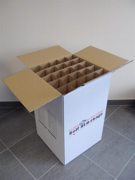 Caisse Pour 100 Verres - Cartons - Cartons Et Emballages ... pour Garde Meuble Nancy