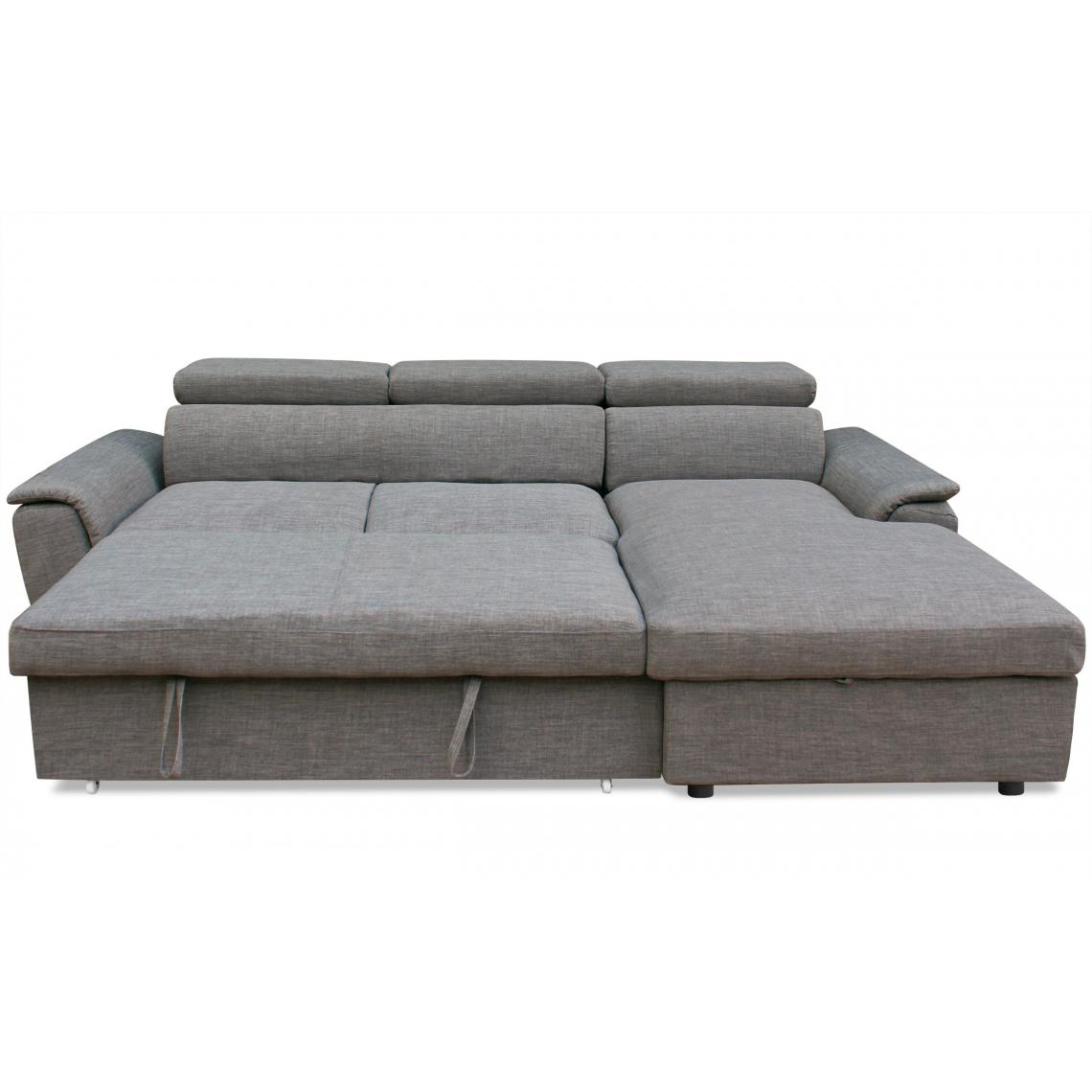 Canapé D'Angle Convertible Tissu Taupe Orora | 3 Suisses à Canape Convertible Taupe