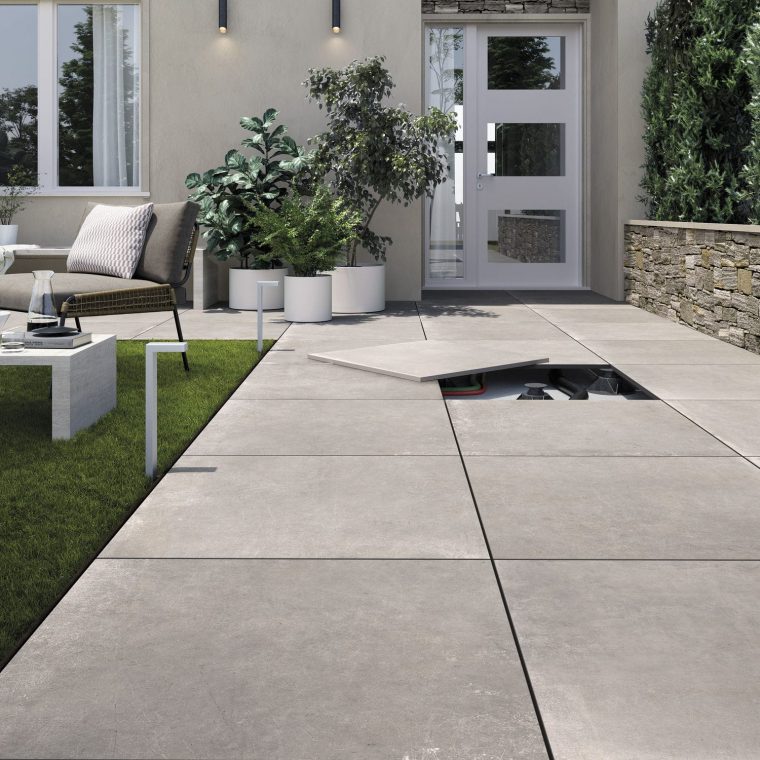 Carrelage D'Extérieur - Concrete: Sand H20 - Ceramica ... intérieur Carrelage Exterieur Design