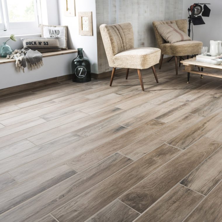 Carrelage Sol Et Mur Naturel Effet Bois Danube L.15 X L.90 ... à Parquet Effet Bois