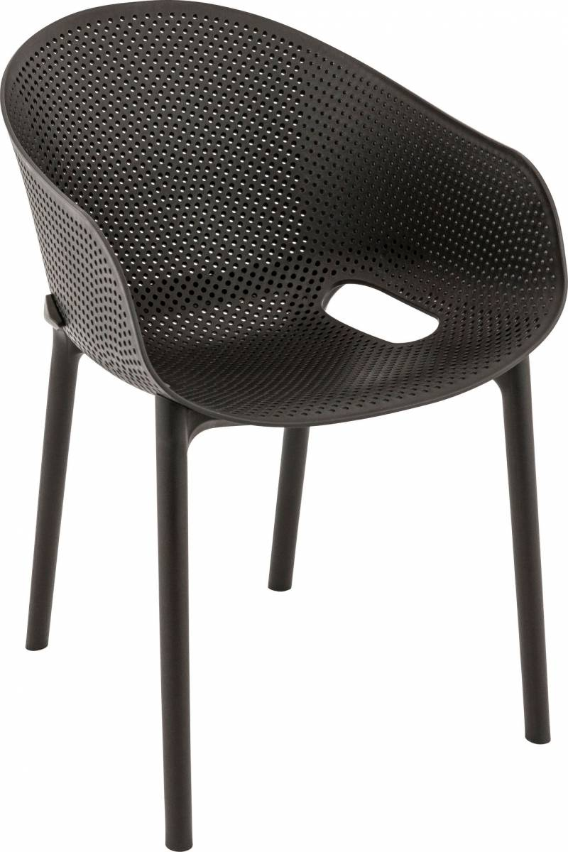 Chaise D'Extérieur Avec Dossier En Polypropylène ... pour Chaise Exterieur Design