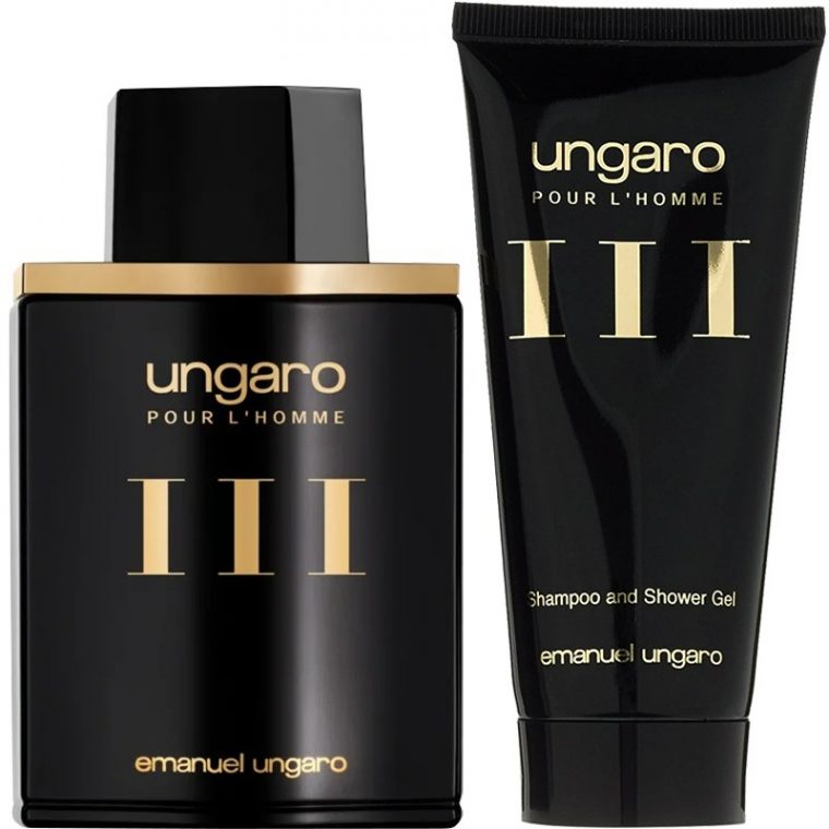 Coffret Emanuel Ungaro Pour Homme Iii Eau De Toilette Gel ... à Coffret Gel Douche Homme