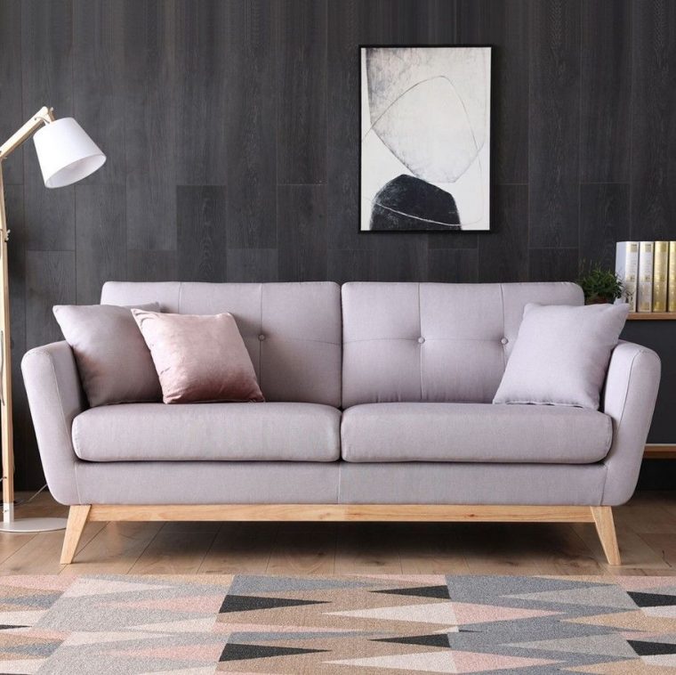 Concept Usine Höga Canapé Scandinave 3 Places Gris Clair ... destiné Canape Scandinave Gris Clair