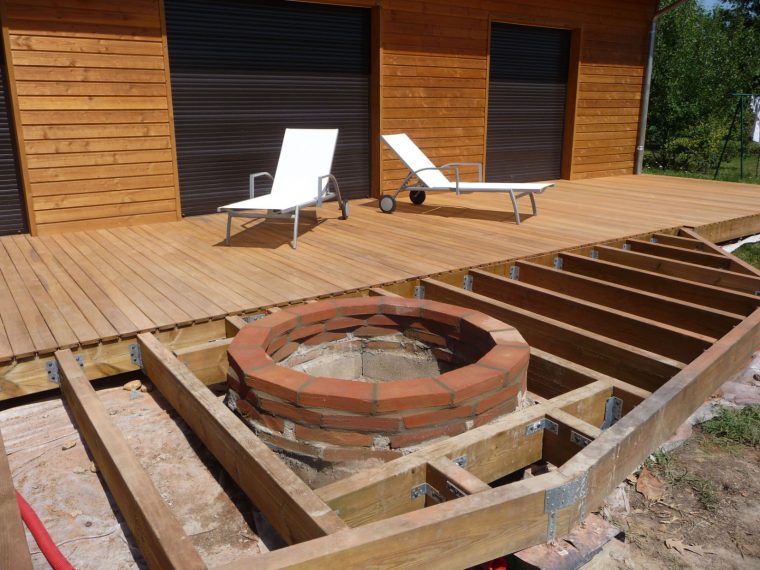 Construction D'Une Terrasse En Bois: Construction D'Une ... dedans Realiser Une Terrasse