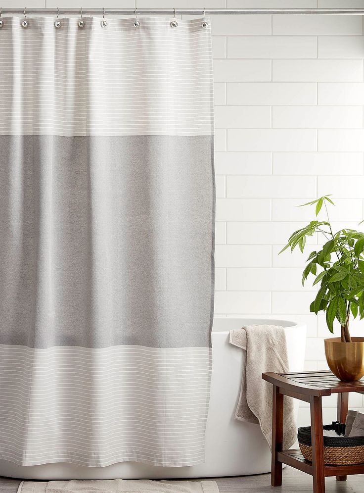 Diamond Stripe Shower Curtain | Striped Shower Curtains ... intérieur Rideau Douche Simons