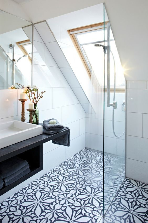 Douche À L'Italienne Pour Petit Espace | Loft Bathroom ... destiné Lumiere Pour Douche Italienne