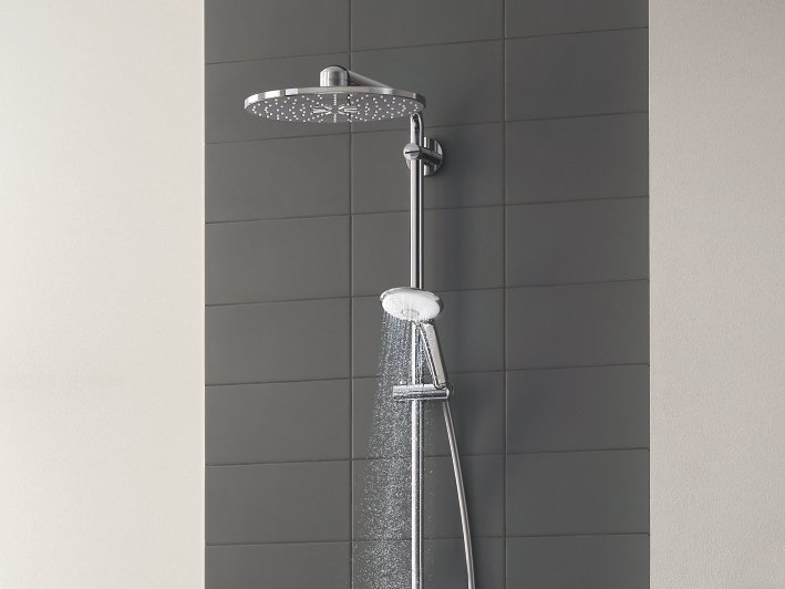 Douche Apparante Grohe | Installation Rapide | Grohe ... à Douche Encastrable Grohe