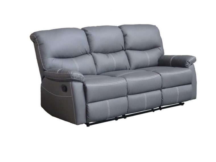 Ensemble Canapé Relax Gris 3+2+1 Places Joey - Vente De ... intérieur Ensemble Canape Relax