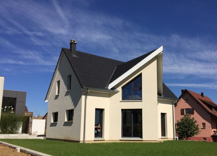 Épinglé Par Alsace Construction Sur Nos Dernières ... intérieur Construction Toit Plat