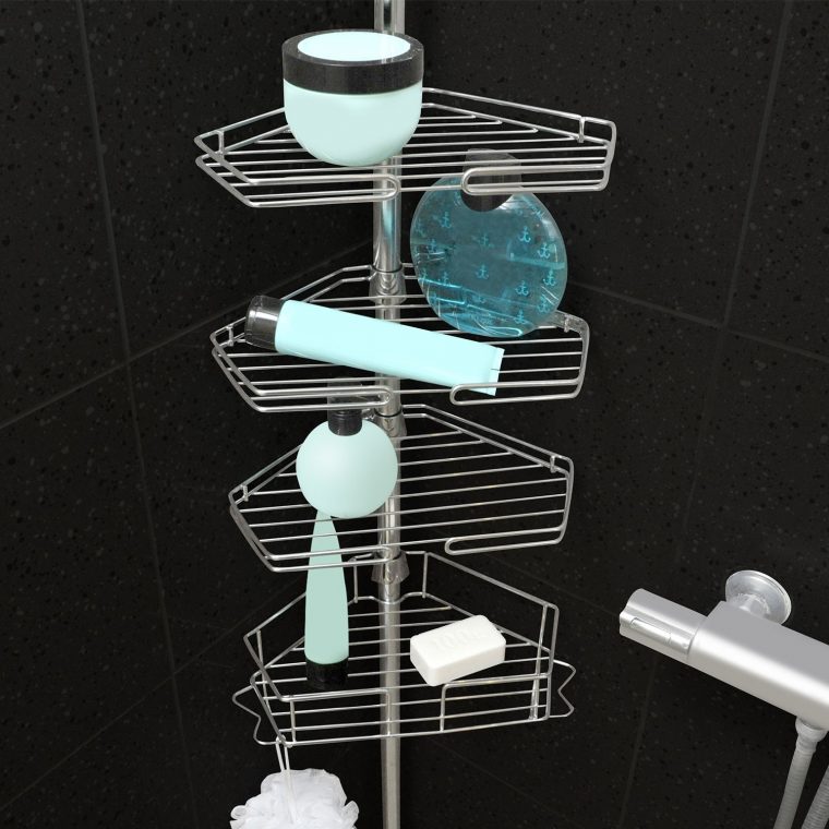 Étagère De Douche Télescopique En Acier Inoxydable | Id Market concernant Etagere De Douche Inox