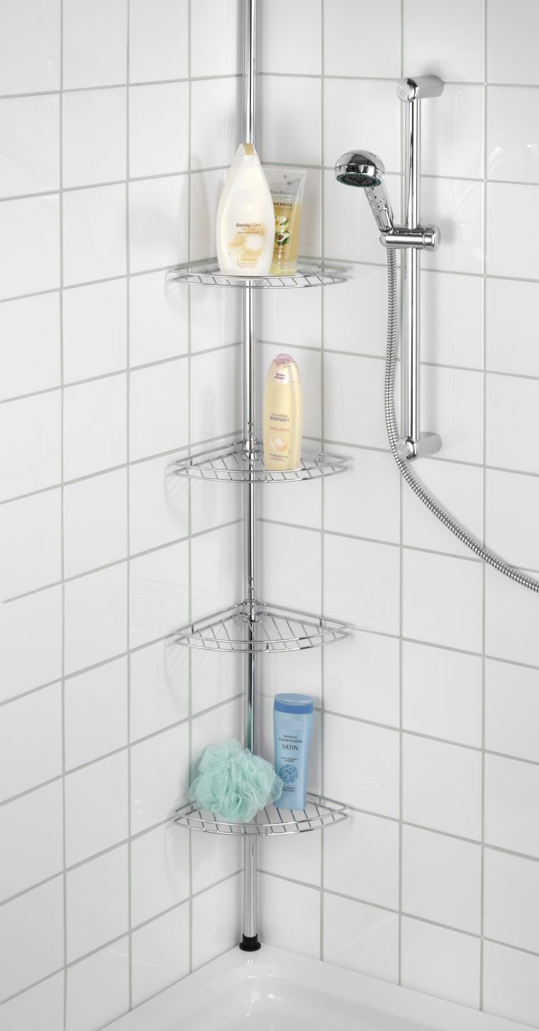 Etagere De Douche Telescopique Prea - Bâtiself concernant Etagere Douche Telescopique