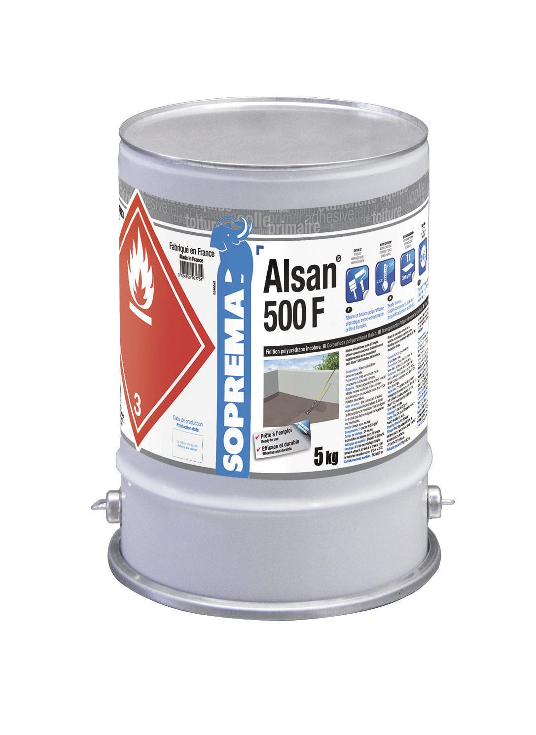 Étanchéité Liquide Pour Toiture-Terrasse - Alsan® 500 F ... à Produit Etancheite Terrasse