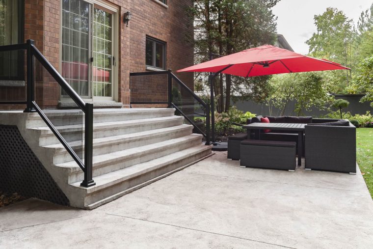 Exemple De Balcon Et Terrasse En Béton | Photos Avant ... encequiconcerne Faire Une Terrasse En Beton