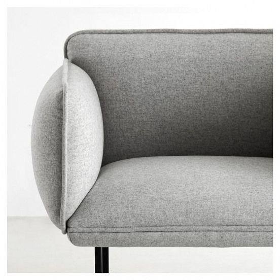 Fauteuil Gris Clair Nakki Woud #Furnituredesign #Furniture ... encequiconcerne Fauteuil Gris Clair