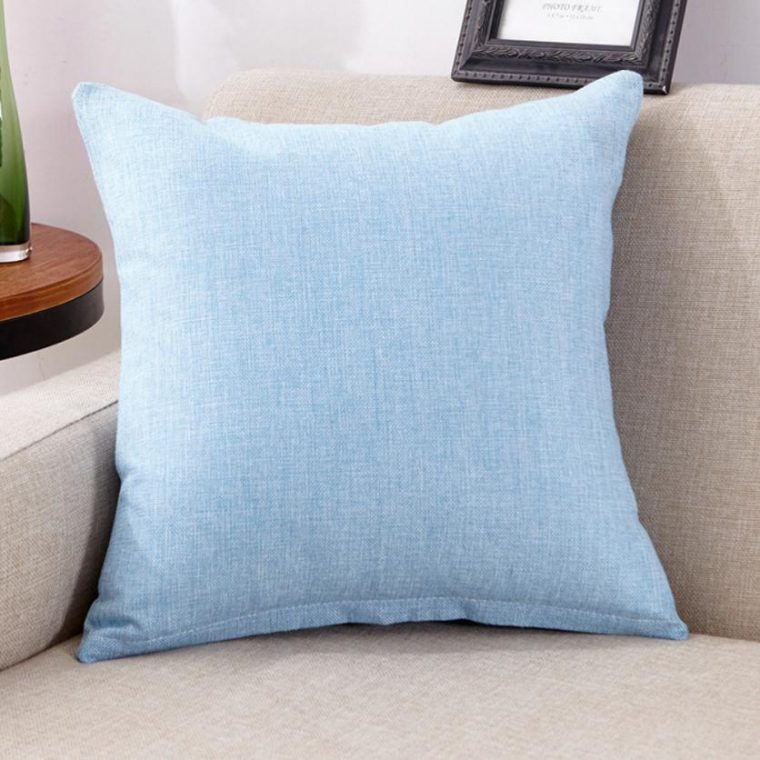 Housse De Coussin Bleu Canard - Mycoussin.fr dedans Housse De Coussin Bleu