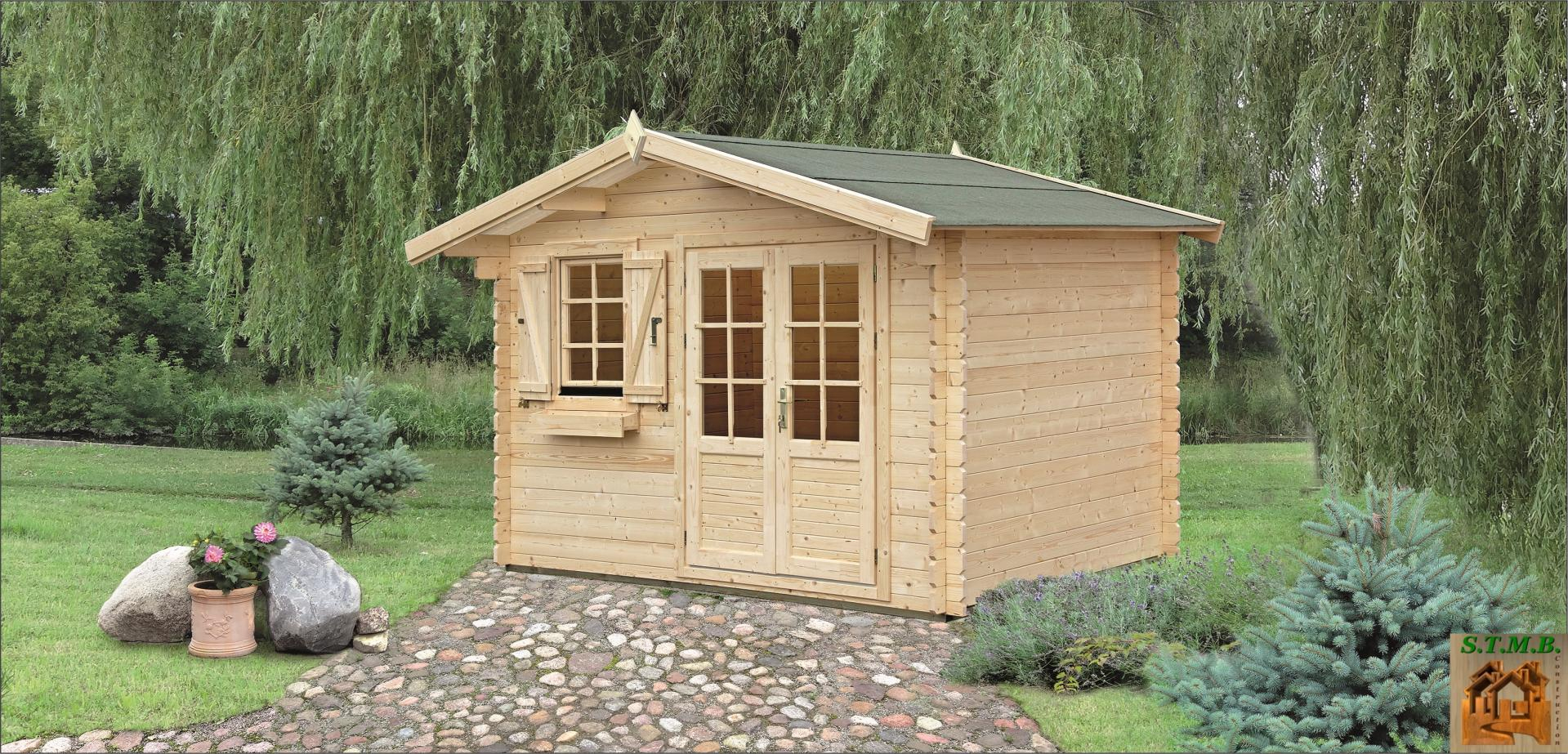 Kit Cabane En Bois Jardin | Stmb-Construction-Chalets-Bois pour Cabanon De Jardin Pas Cher