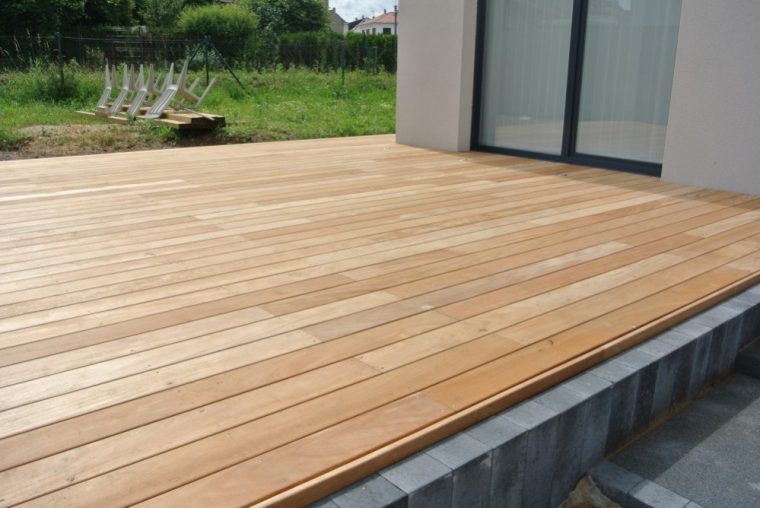 Lame De Terrasse Bois Exotique Garapa - Veranda-Styledevie.fr pour Lame Bois Exotique