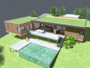 Maison En L Sur Pilotis | Plan Maison Architecte, Maison ... intérieur Terrasse Sur Toit En Pente