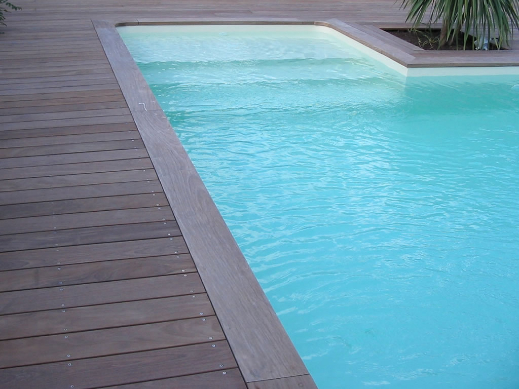 Margelle Ipé - 100% Bois 64 destiné Terrasse Piscine Composite