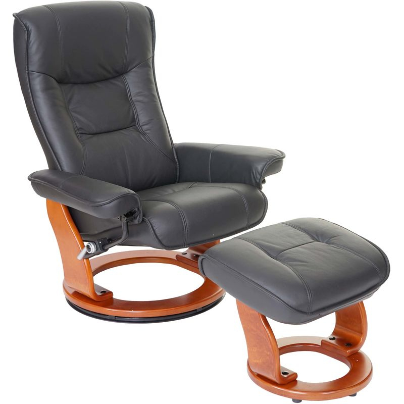 Mca Fauteuil Relax Hamilton, Fauteuil De Télévision ... pour Fauteuil Noir Cuir