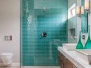 Meuble Salle De Bain Bleu Turquoise | Green Tile Bathroom ... pour Salle De Bain Bleu Turquoise