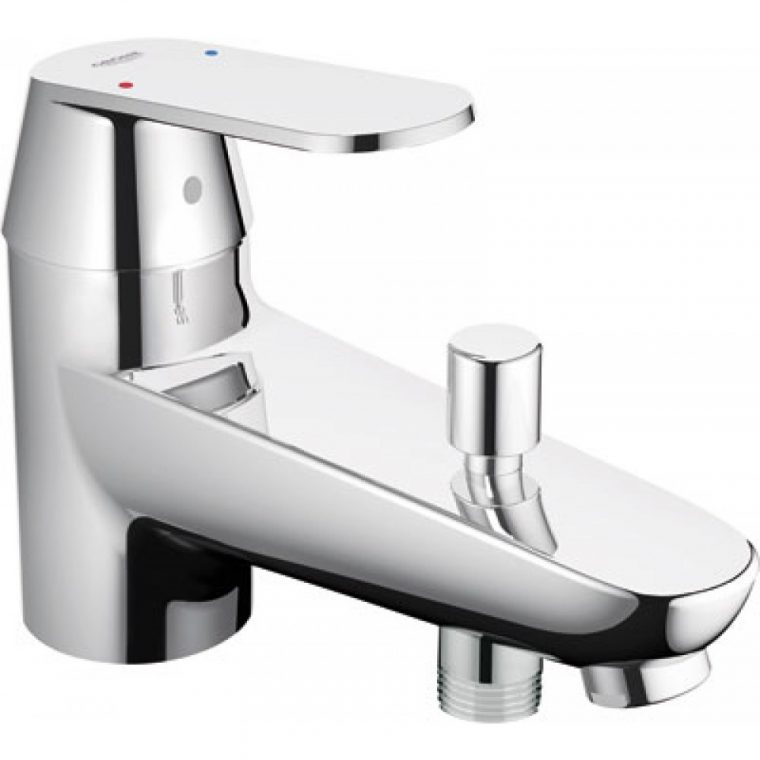 Mitigeur Baignoire Monotrou Eurosmart Cosmopolitan Chrome à Mitigeur Thermostatique Bain Douche Monotrou Grohe