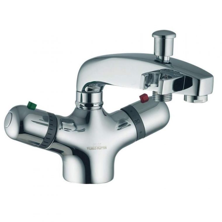 Mitigeur Bain-Douche Thermostatique, Monotrou à Filtre Mitigeur Douche