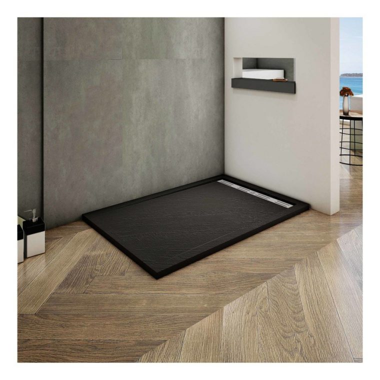 Océan 120X80Cm Receveur De Douche À Poser Extra-Plat ... dedans Pose Receveur De Douche Extra Plat