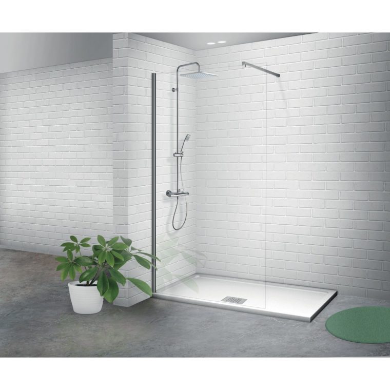 Paroi De Douche Fixe Transparence Odyssea - 120 X 200 Cm ... encequiconcerne Paroie De Douche 120