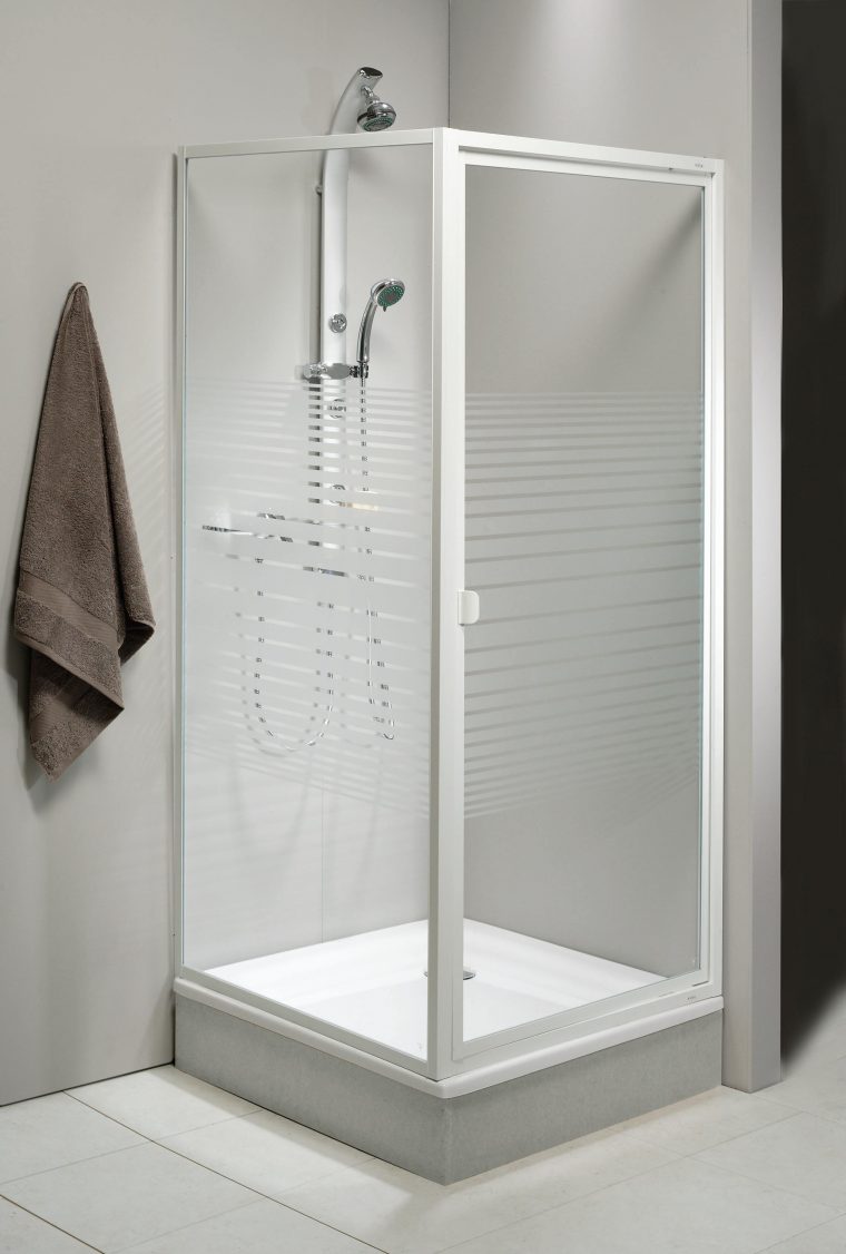 Paroi Fixe De Douche Pour Porte Pivotante Val | Allibert ... intérieur Paroi De Douche Italienne Avec Porte