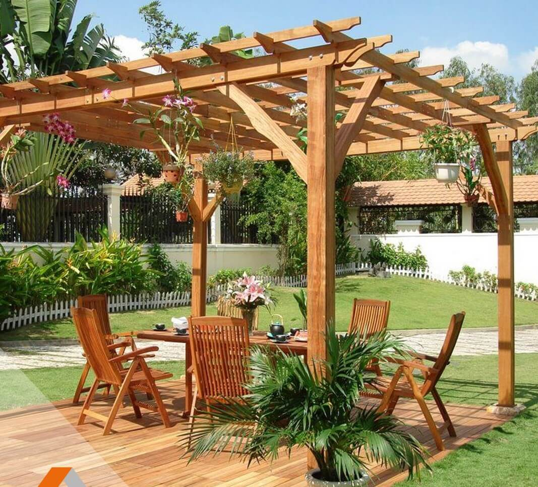 Pergola 3X3 Avec Corbeaux - Abri Jardin Bois France destiné Couverture Pergola Bois