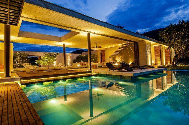 Pin On Modern Pool And Home avec Eclairage Terrasse Piscine
