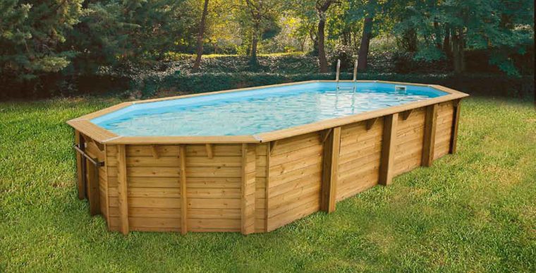 Piscine Bois Ocea 470 X 860 X 130 Liner Beige - Promo ... dedans Promo Piscine Bois