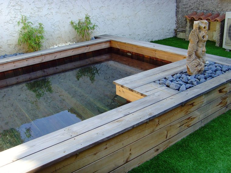 Piscine Semi-Enterrée En Bois 100% Sur Mesure - Natura ... tout Piscine En Bois Semi Enterree