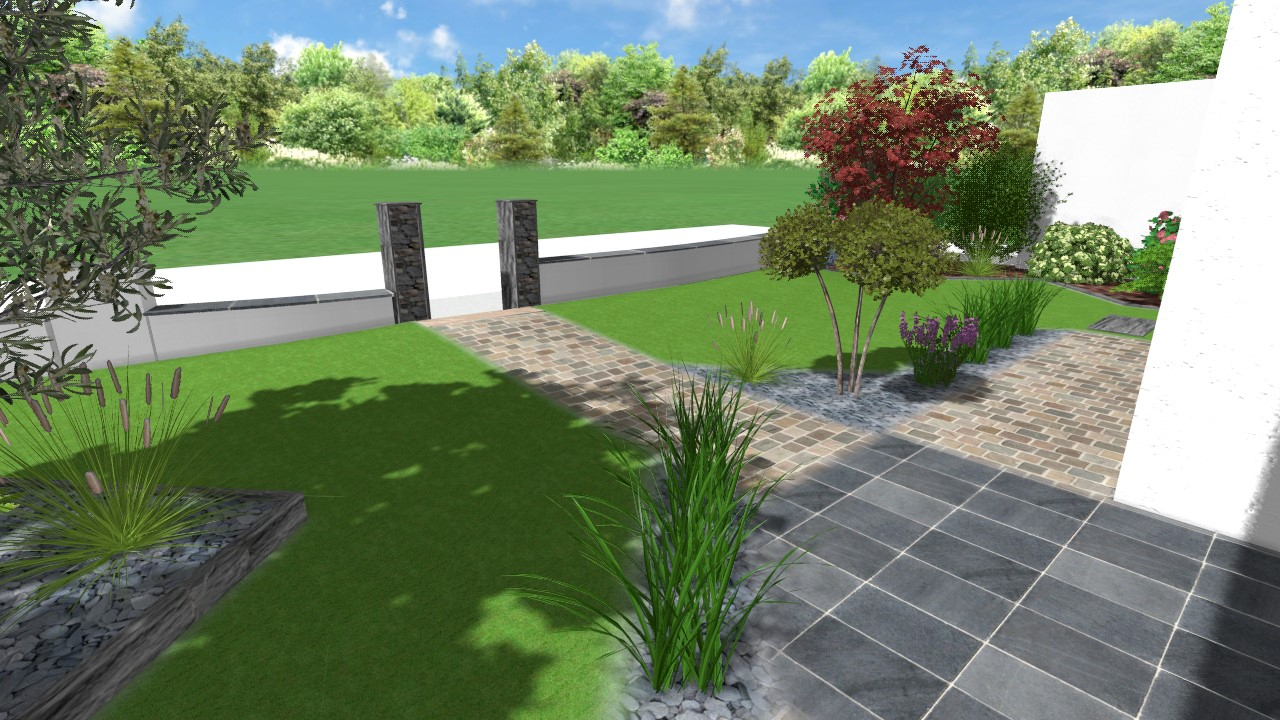 Plan De Jardin 3D - Sketchup Garden Conception 3D De ... destiné Plan De Jardin 3D