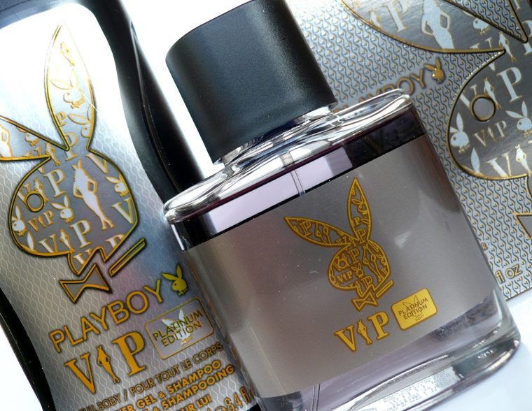 Playboy Vip Platinum Edition Eau De Toilette &amp; Shower Gel ... intérieur Gel Douche Playboy