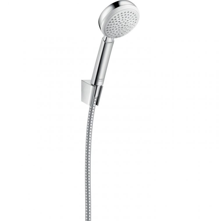 Pommeau De Douche 1 Jet + Flexible + Support, Hansgrohe ... avec Leroy Merlin Pommeau Douche