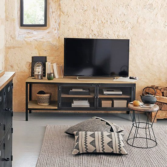 Quel Meuble Tv Industriel Choisir Pour Un Salon Aux Airs D ... concernant Meuble Tv Industriel Ikea