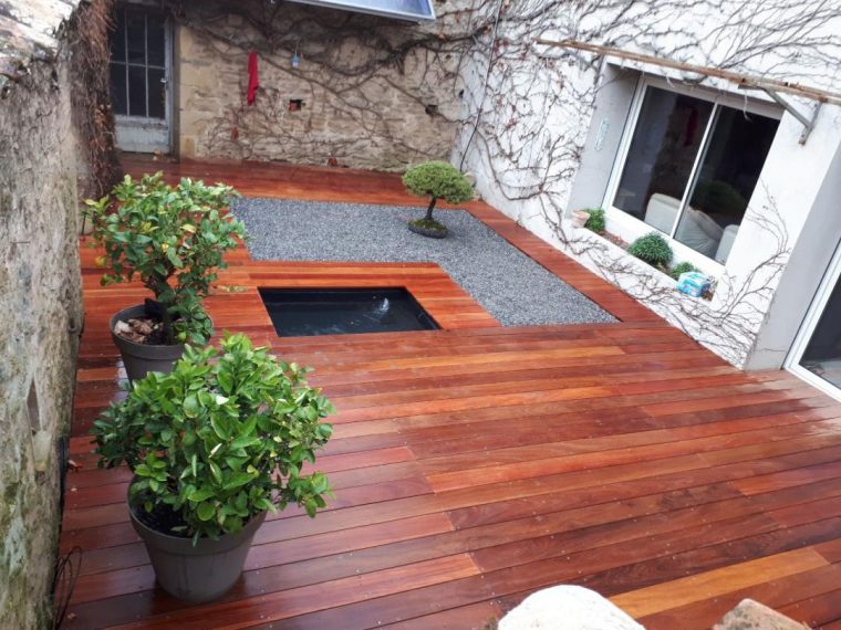 Réalisation D'Une Terrasse En Bois Exotique Cumaru ... concernant Bois Pour Terrasse Exterieure