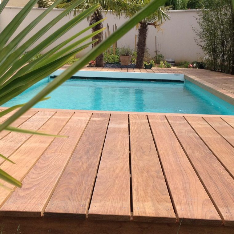 Réalisation D'Une Terrasse Piscine En Bois (Ipé) - Monts D'Or encequiconcerne Terrasse Piscine Bois