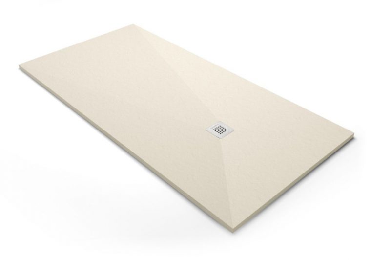 Receveur De Douche Base Slate - Beige Aspect Ardoise ... intérieur Receveur Douche 140X90